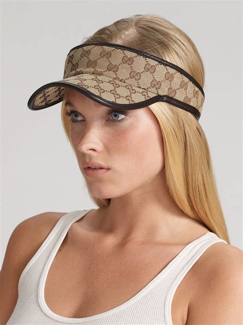 replica gucci sun visor|buy gucci visor online.